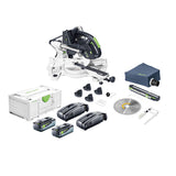 Festool KSC 60 Cordless Compound Miter Saw + 8Ah Energy Set Combo