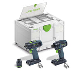 Festool Basic Cordless Combo Set - TID 18 + T18