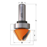 CMT 60 Degree Lettering Router Bit with Bearing - 1/2 shank