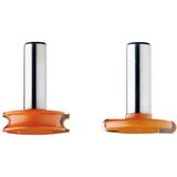 CMT 1/8 inch Radius Flute & Bead Router Bit Set
