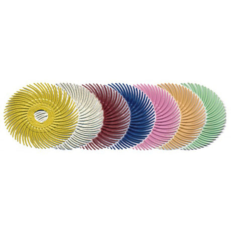 Foredom 2 inch Radial Bristle Brush - Pack of 6