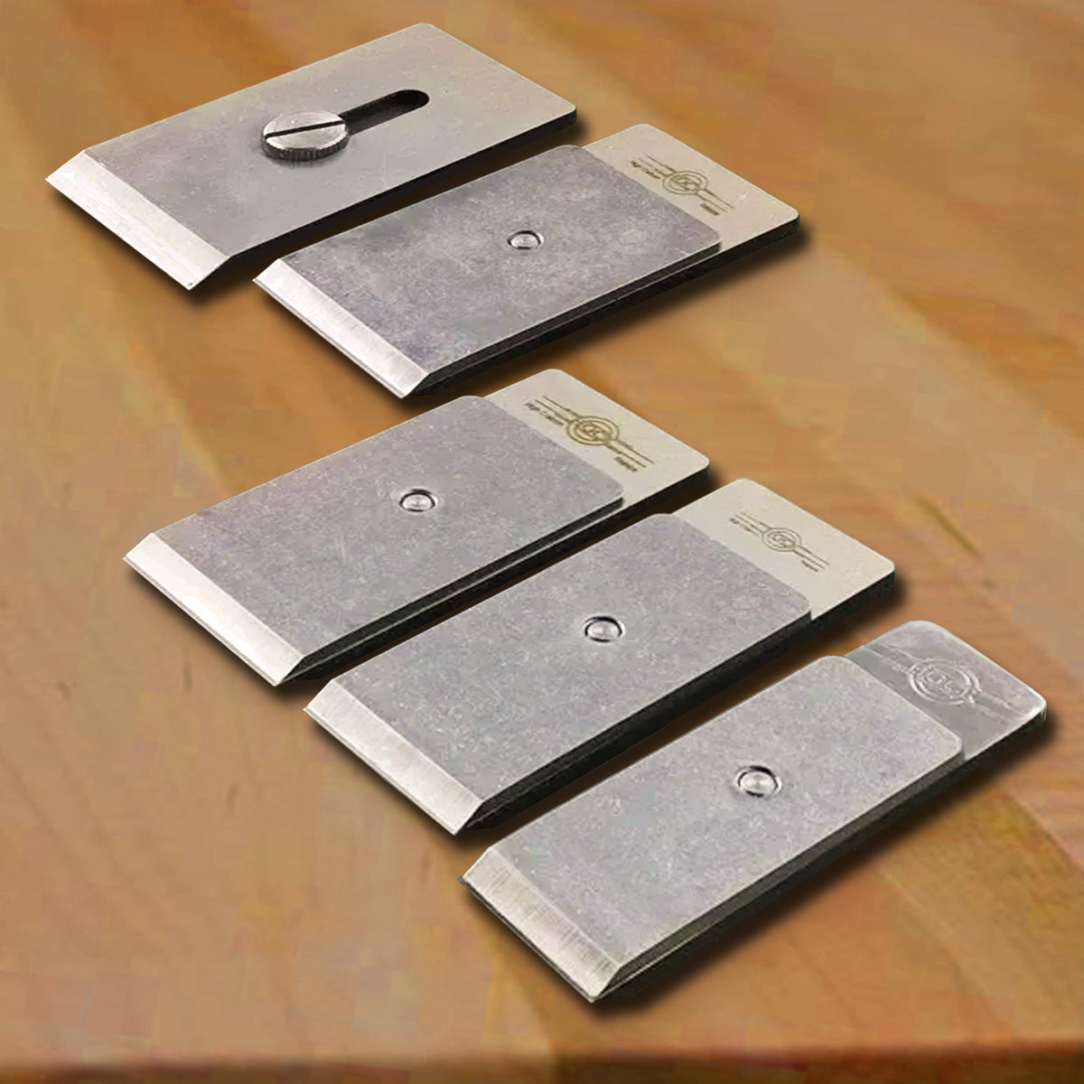 Hock Plane Iron with Chipbreaker for Wooden Planes