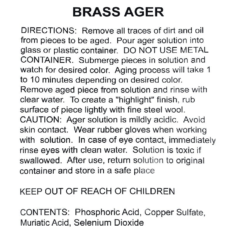 Brass Darkening Solution