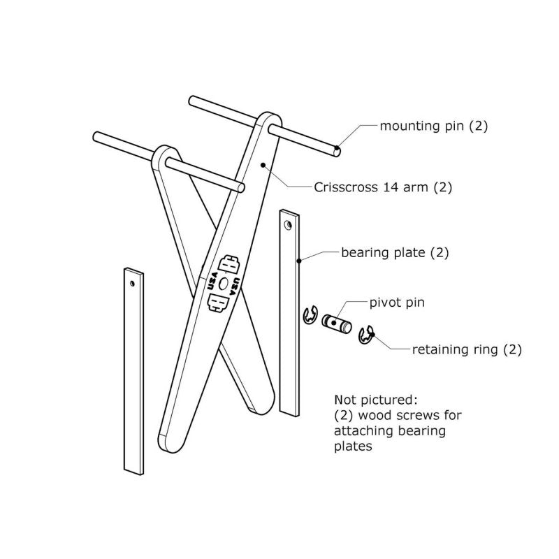 Benchcrafted Crisscross Hardware