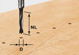 Festool Dowel Drill Router Bits - 8mm shank