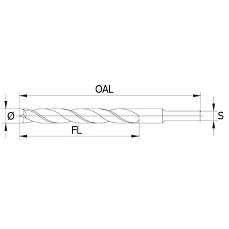 Fisch HSS Double Flute Brad Point Drill Bits