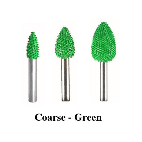 Flame Saburr Tooth Carbide Burrs - 1/4 inch Shank