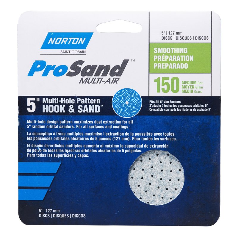 156810: Norton ProSand Multi-Air Hook & Loop Discs - 5 inch