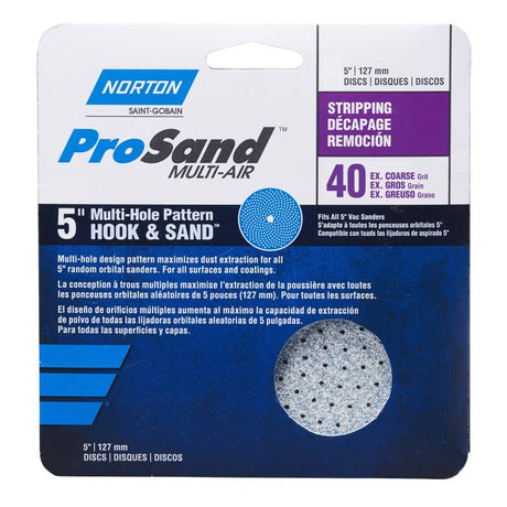 156851: Norton ProSand Multi-Air Hook & Loop Discs - 5 inch