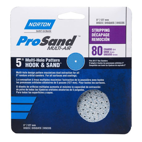 156853: Norton ProSand Multi-Air Hook & Loop Discs - 5 inch