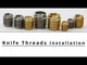 Brass Threaded Inserts for Wood