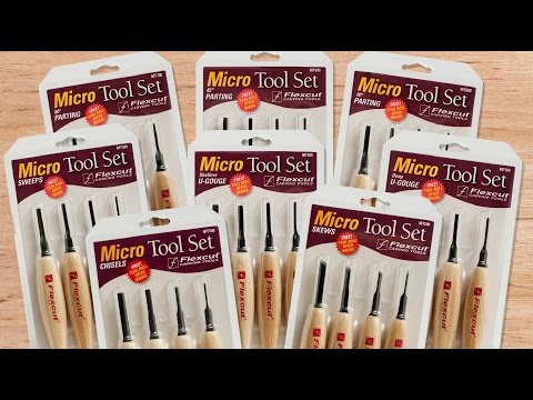 Flexcut Micro Tool Set of 4 - 90deg Parting Tools